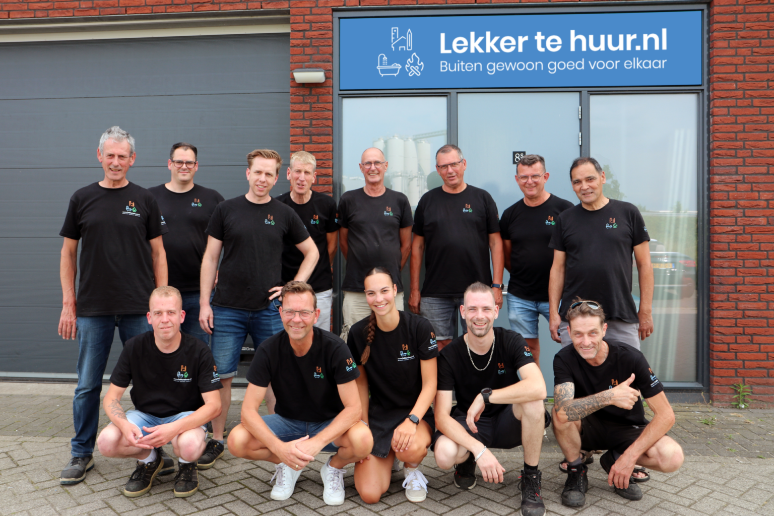 Teamfoto van Lekker te huur